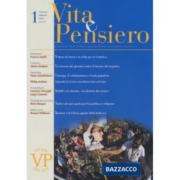 Vita e pensiero (2018). Vol. 1