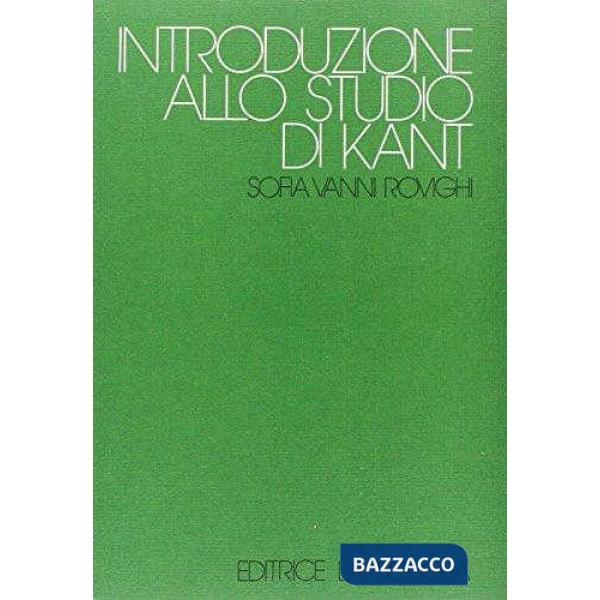 INTRODUZIONE STUDIO KANT