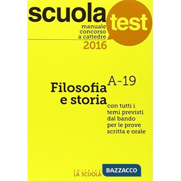 Manuale concorso a cattedre 2016. Filosofia e storia