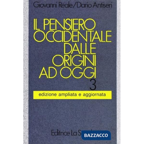 PENSIERO OCCIDENTALE 3 AG