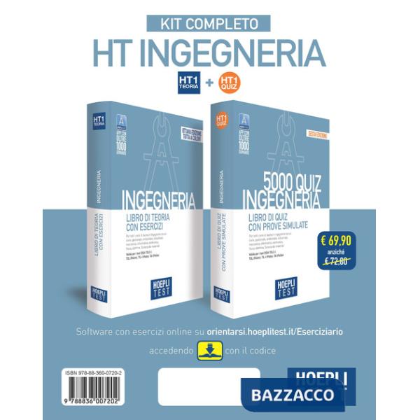 Hoepli test. Ingegneria. Kit completo: Libro di teoria con esercizi-5000 Quiz con prove simulate