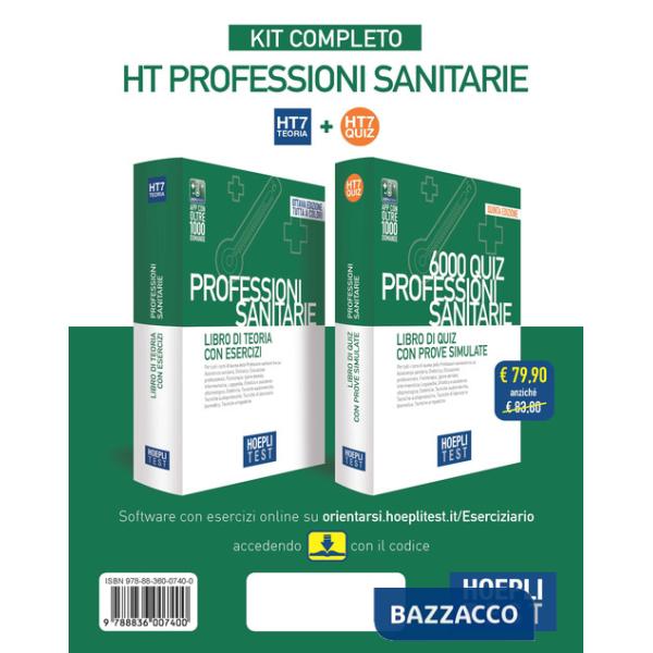 Hoepli test. Professioni sanitarie. Kit completo: Libro di teoria con esercizi-6000 Quiz con prove simulate. Con Contenuto digit