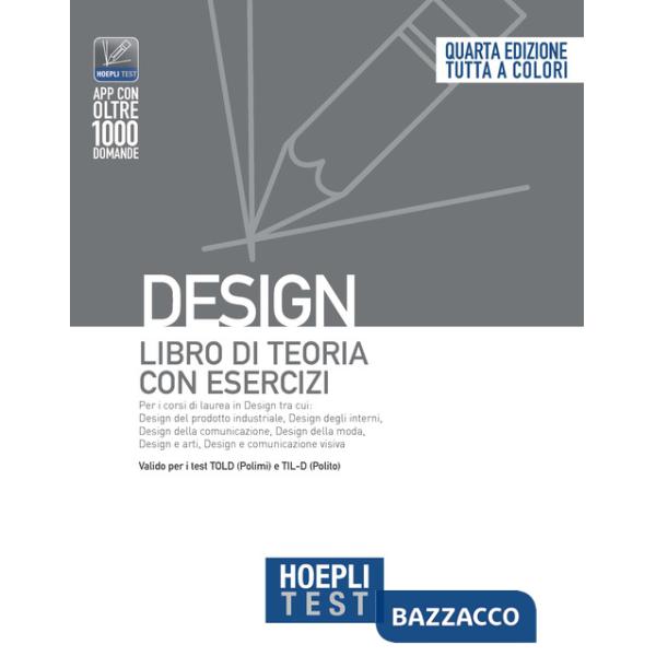 HOEPLI TEST. DESIGN. LIBRO DI TEORIA CON ESERCIZI