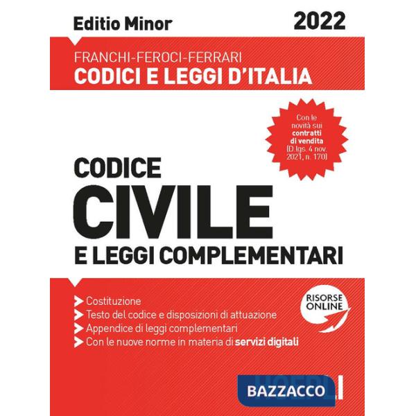 CODICE CIVILE E LEGGI COMPLEMENTARI 2022