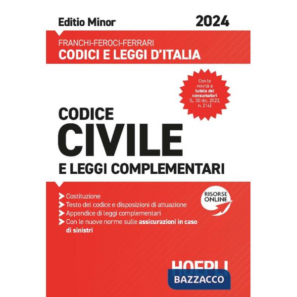 CODICE CIVILE E LEGGI COMPLEMENTARI 2024