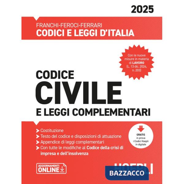 CODICE CIVILE E LEGGI COMPLEMENTARI 2025