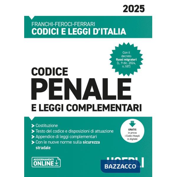 Codice penale e leggi complementari 2025