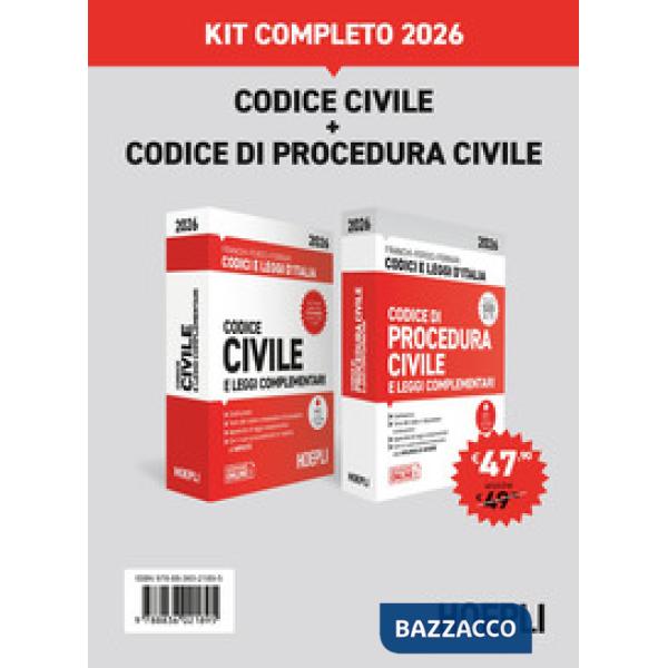 Codice civile + Codice di procedura civile. Kit completo 2026