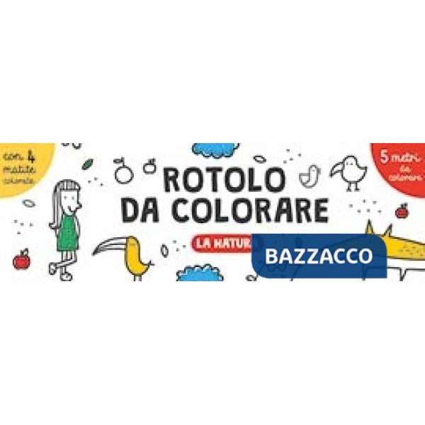 Natura. Rotolo da colorare. Ediz. illustrata. Con 4 matite colorate (La)