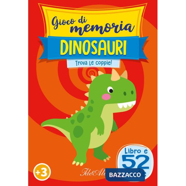 Dinosauri. Gioco di memoria. Trova le coppie! Ediz. a colori. Con 52 carte di memoria