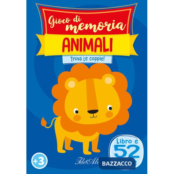 Animali. Gioco di memoria. Trova le coppie! Ediz. a colori. Con 52 carte di memoria