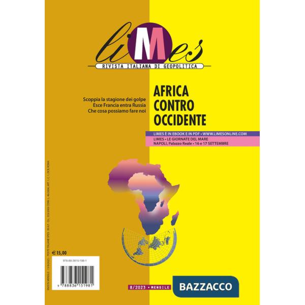 Limes. Rivista italiana di geopolitica (2023). Vol. 8: Africa contro Occidente