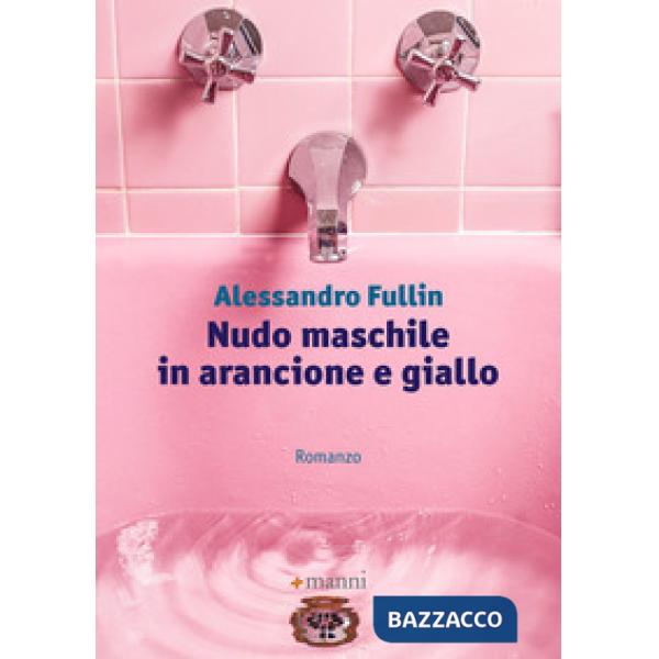 Nudo maschile in arancione e giallo