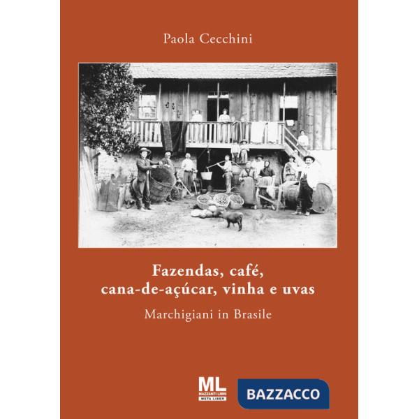 Fazendas, café, cana-de-açúcar, vinha e uvas. Marchigiani in Brasile