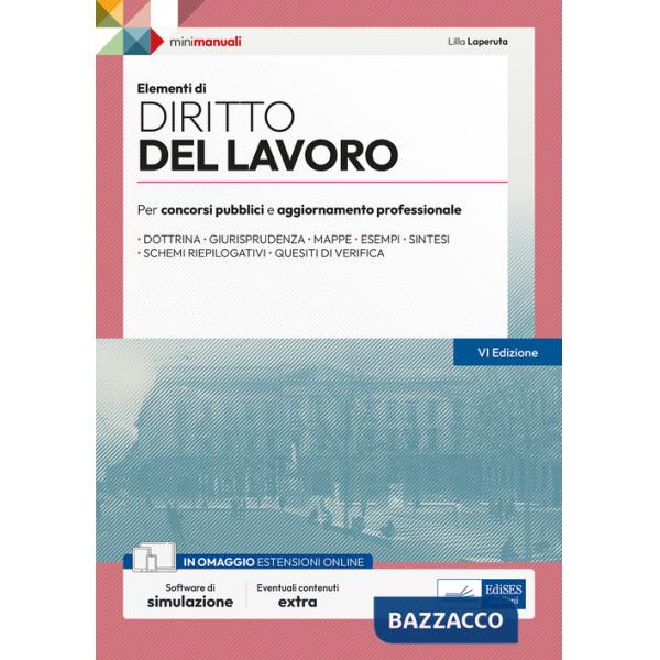 Elementi di diritto del lavoro. Per concorsi pubblici e aggiornamento professionale. Teoria e test. Con espansione online. Con s