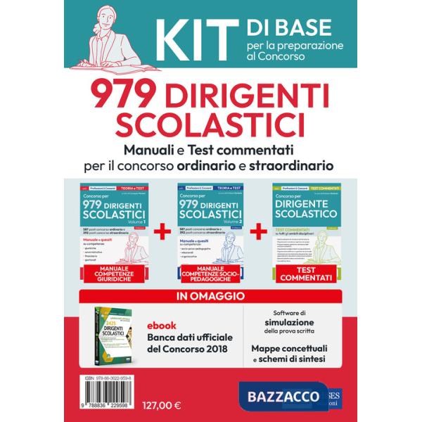 Dirigente scolastico. Manuali e test commentati. Kit di base per la preparazione al concorso. Con software di simulazione