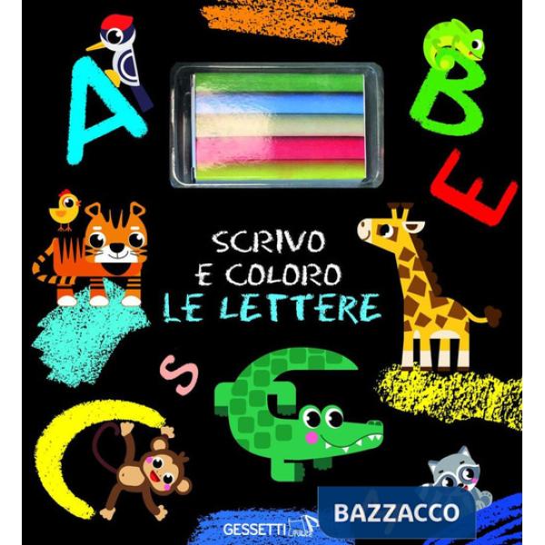 Scrivo e coloro le lettere. Ediz. a colori. Con gessetti