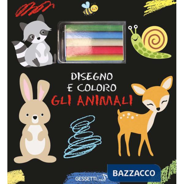 Disegno e coloro gli animali. Ediz. a colori. Con gessetti