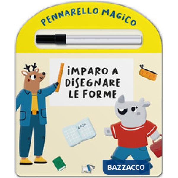 Imparo a disegnare le forme. Ediz. a colori. Con pennarello cancellabile