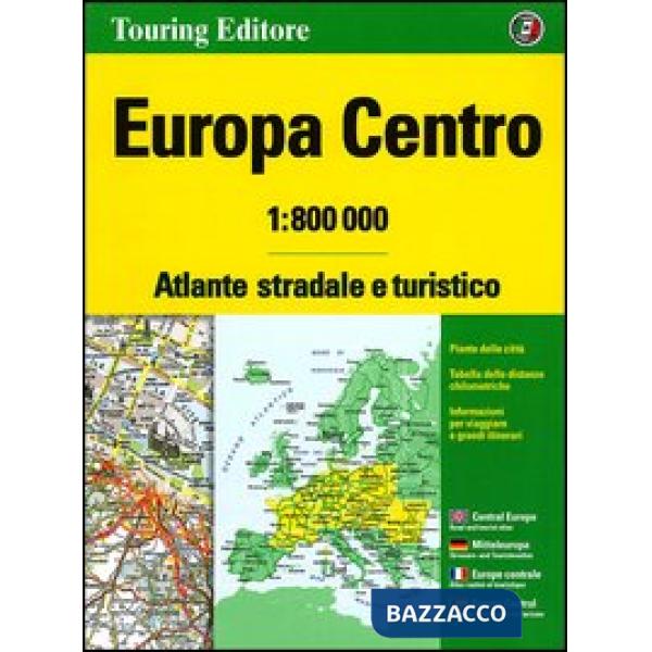 Europa centro. Atlante stradale e turistico 1:800.000. Ediz. multilingue