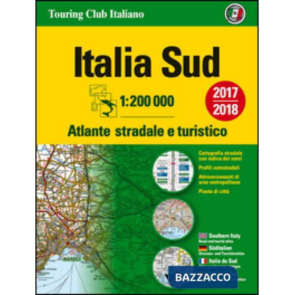 Atlante stradale Italia Sud 1:200.000. Ediz. multilingue