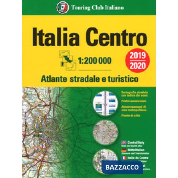 Atlante stradale Italia Centro 1:200.000. Ediz. multilingue