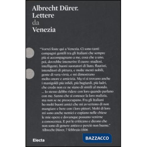 Albrecht Dürer. Lettere da Venezia