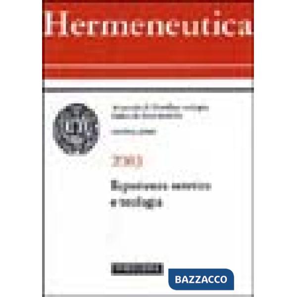 Hermeneutica. Annuario di filosofia e teologia (2003). Esperienza estetica e teologia