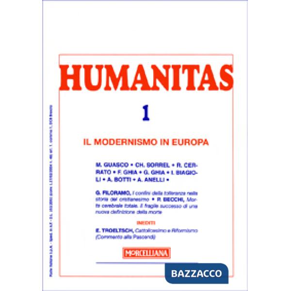 Humanitas (2007). Vol. 1: Il modernismo in Europa
