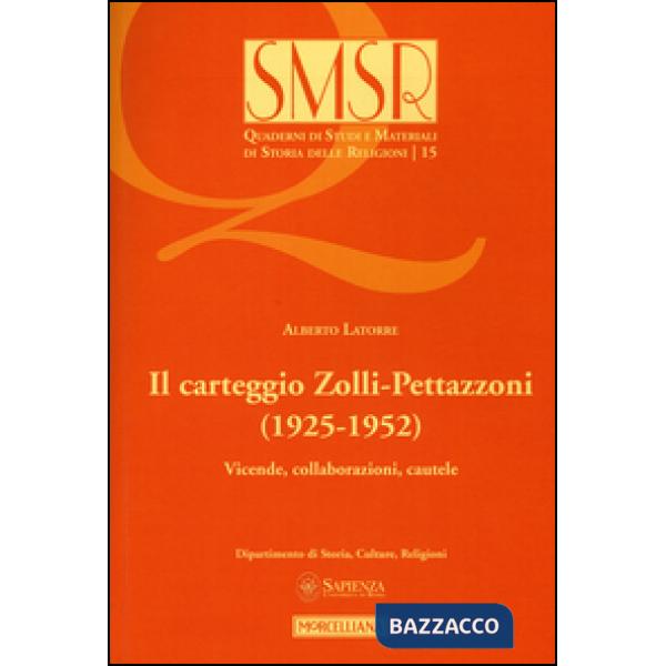 Carteggio Zolli-Pettazzoni (1925-1952). Vicende, collaborazioni, cautele (Il)