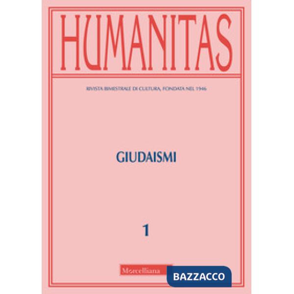 Humanitas (2019). Vol. 1: Giudaismi