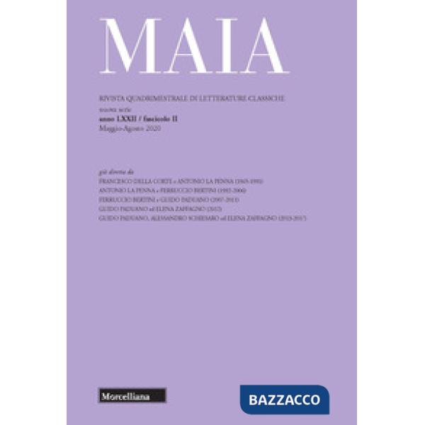 Maia. Rivista di letterature classiche (2020). Vol. 2: Cesare nella tempesta