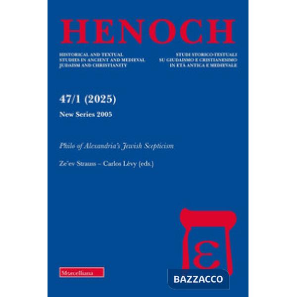 Henoch (2025). Vol. 1: Philo of Alexandria's Jewish Scepticism