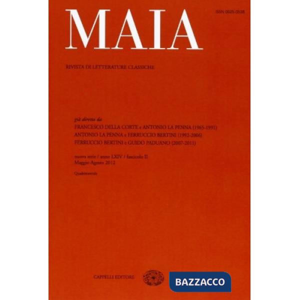 Maia. Rivista di letterature classiche (2012). Vol. 2