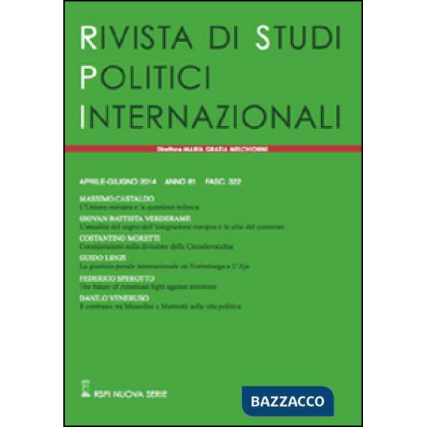 Rivista di studi politici internazionali (2014). Vol. 2