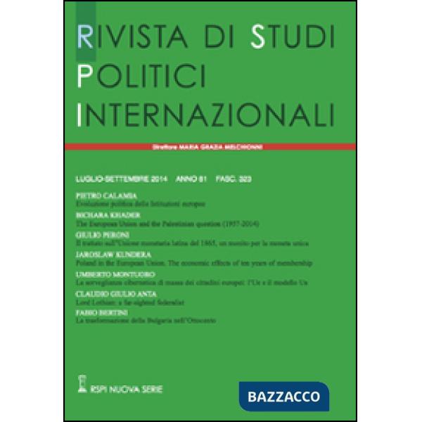 Rivista di studi politici internazionali (2014). Vol. 3