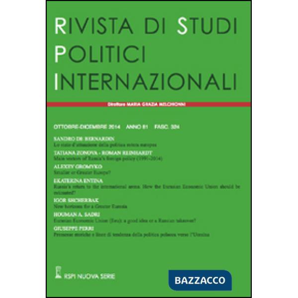 Rivista di studi politici internazionali (2014). Vol. 4