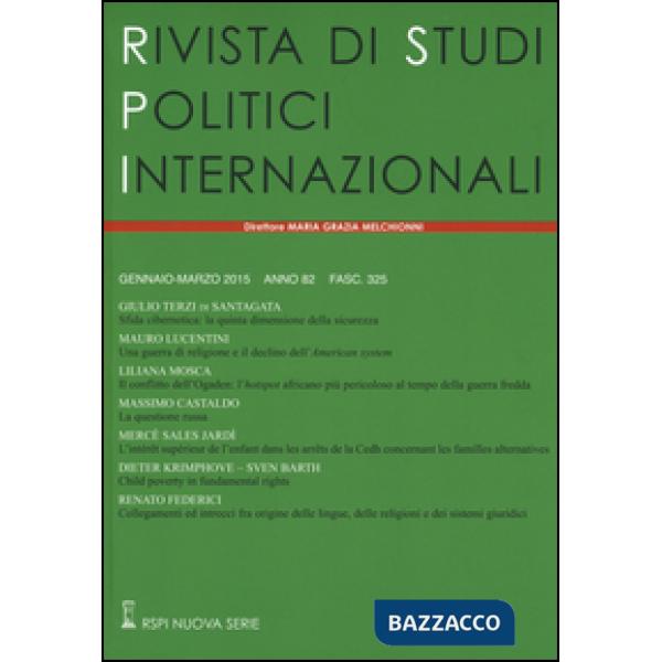 Rivista di studi politici internazionali (2015). Vol. 1