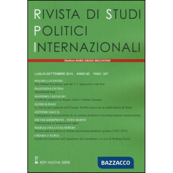 Rivista di studi politici internazionali (2015). Vol. 3