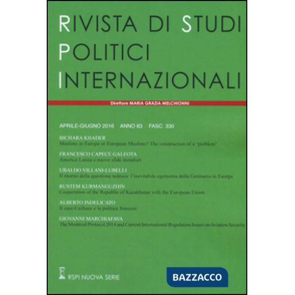 Rivista di studi politici internazionali (2016). Vol. 2