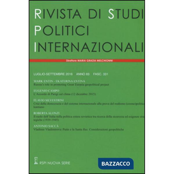 Rivista di studi politici internazionali. Vol. 3