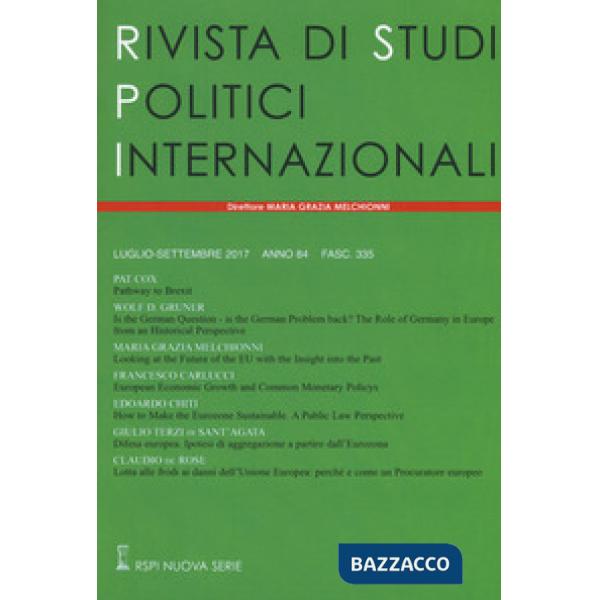 Rivista di studi politici internazionali (2017). Vol. 3