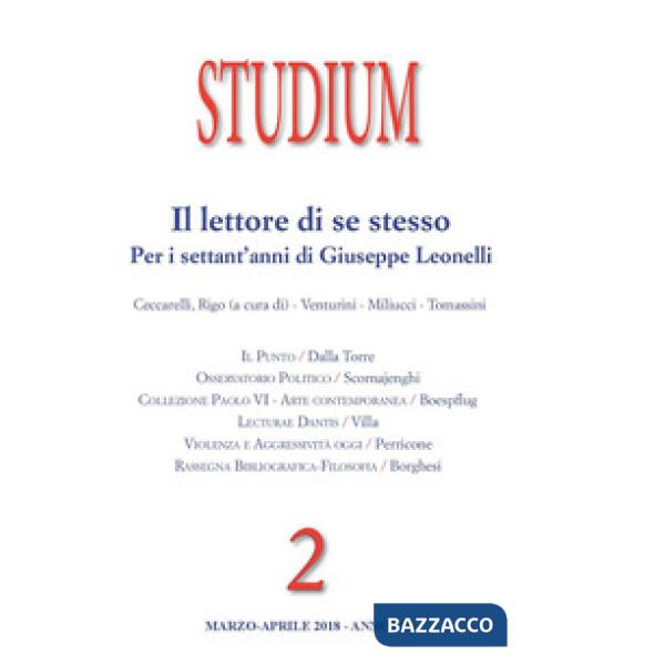 Studium (2018). Vol. 2: Il lettore di se stesso. Per i settant'anni di Giuseppe 