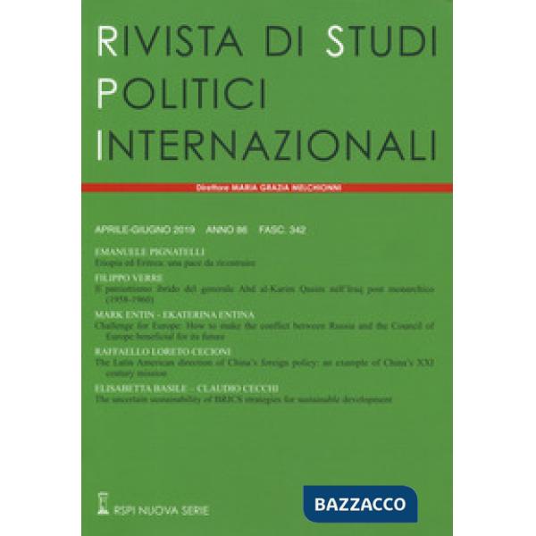 Rivista di studi politici internazionali (2019). Vol. 2