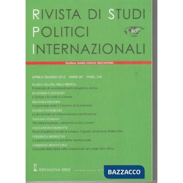 Rivista di studi politici internazionali (2019). Vol. 4