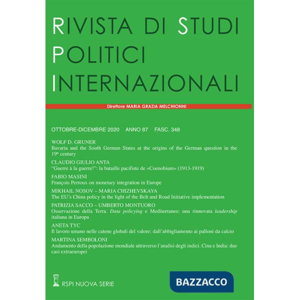 Rivista di studi politici internazionali (2020). Vol. 4