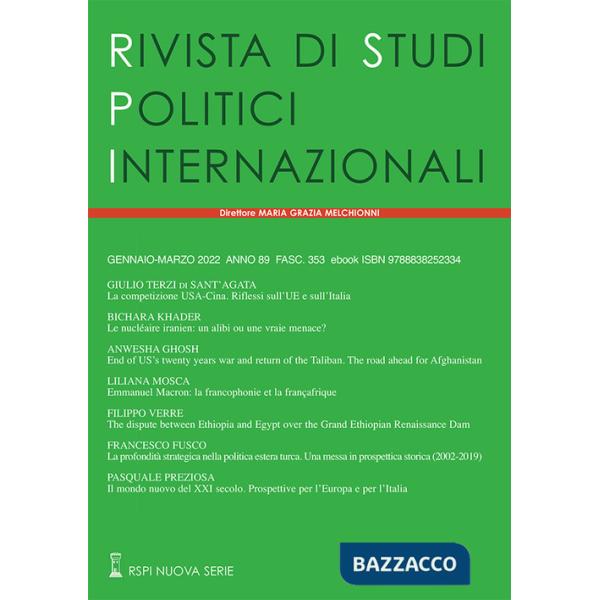 Rivista di studi politici internazionali (2022). Vol. 1