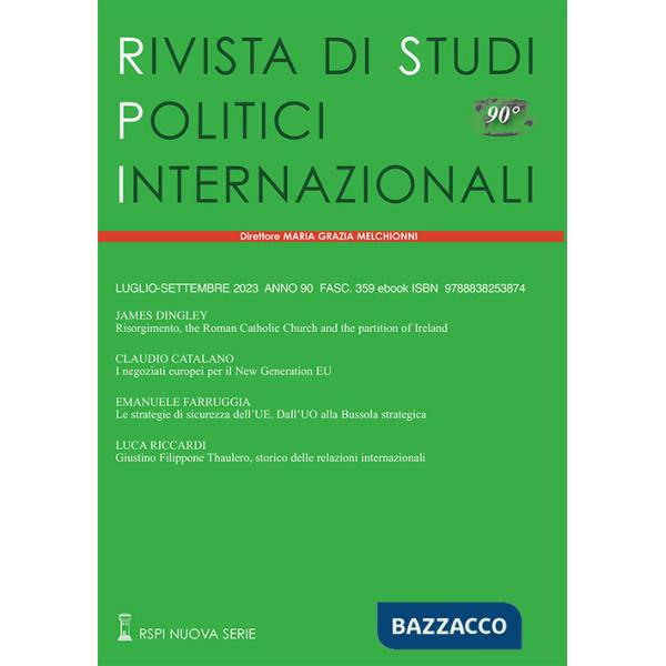 Rivista di studi politici internazionali (2023). Vol. 3