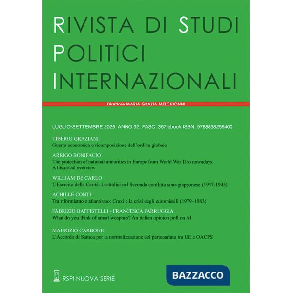 Rivista di studi politici internazionali (2025). Vol. 3