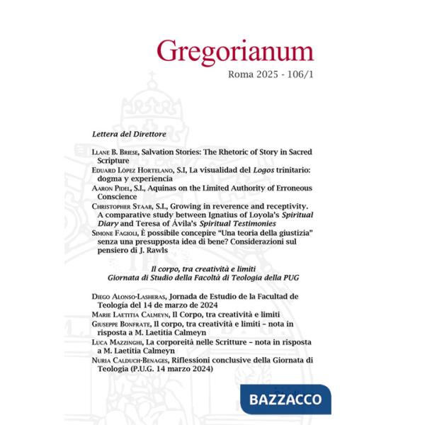 Gregorianum (2025). Vol. 1